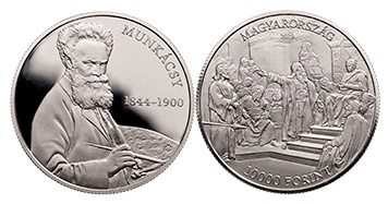 Munkácsy Mihály - ezüst érme Munkácsy Mihály - ezüst érme
